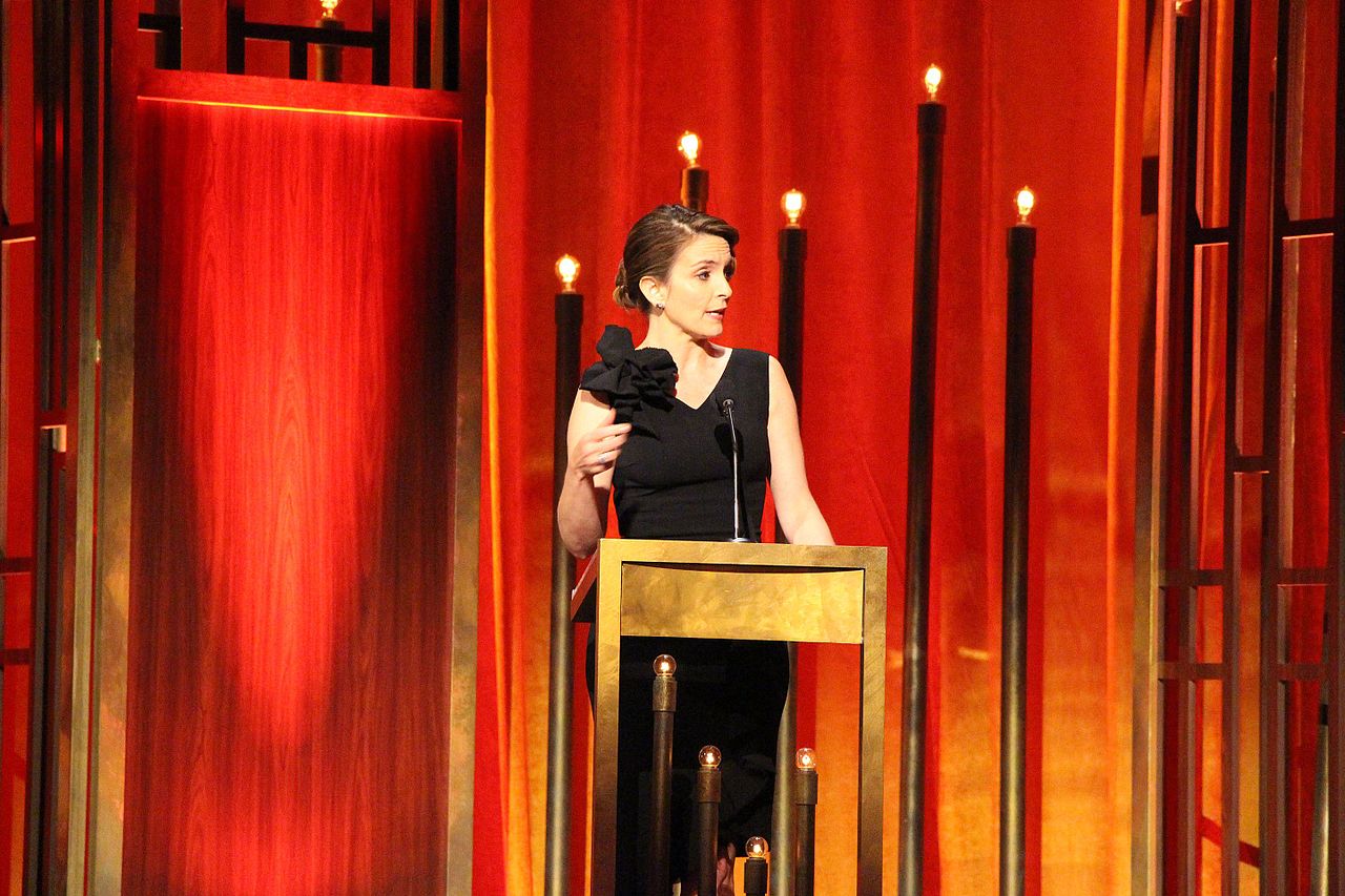 Tina Fey on stage