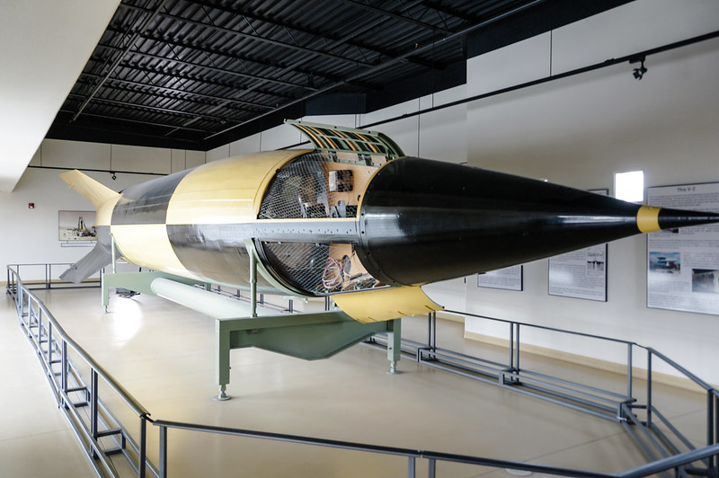 Replica of the German V2 rocket