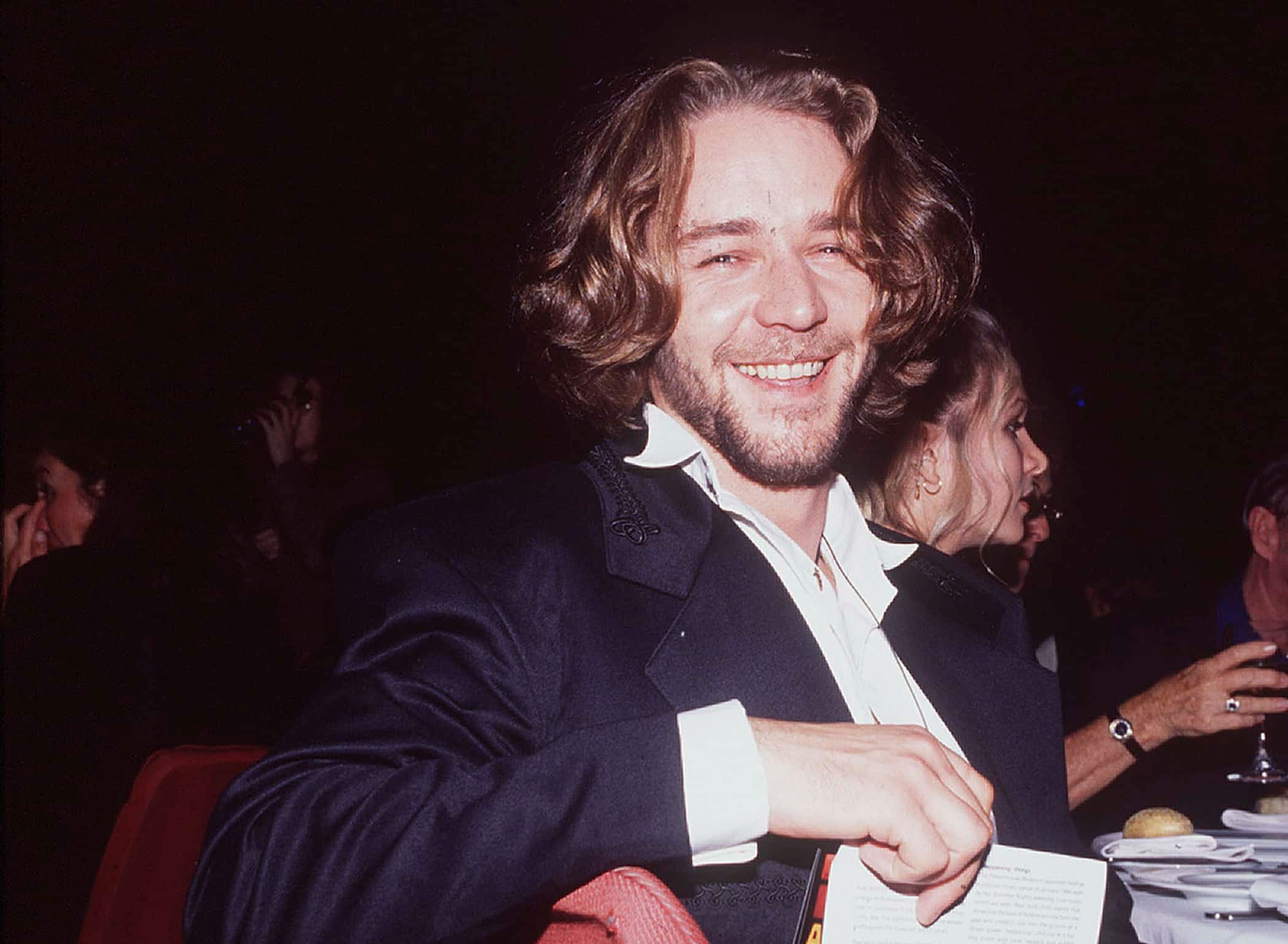 Actor Russell Crowe at 1993 Aria Awards