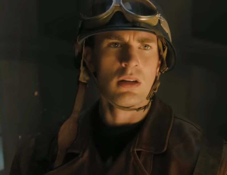 A visually captivating still taken from a pivotal moment in the film Captain America: The First Avenger (2011)