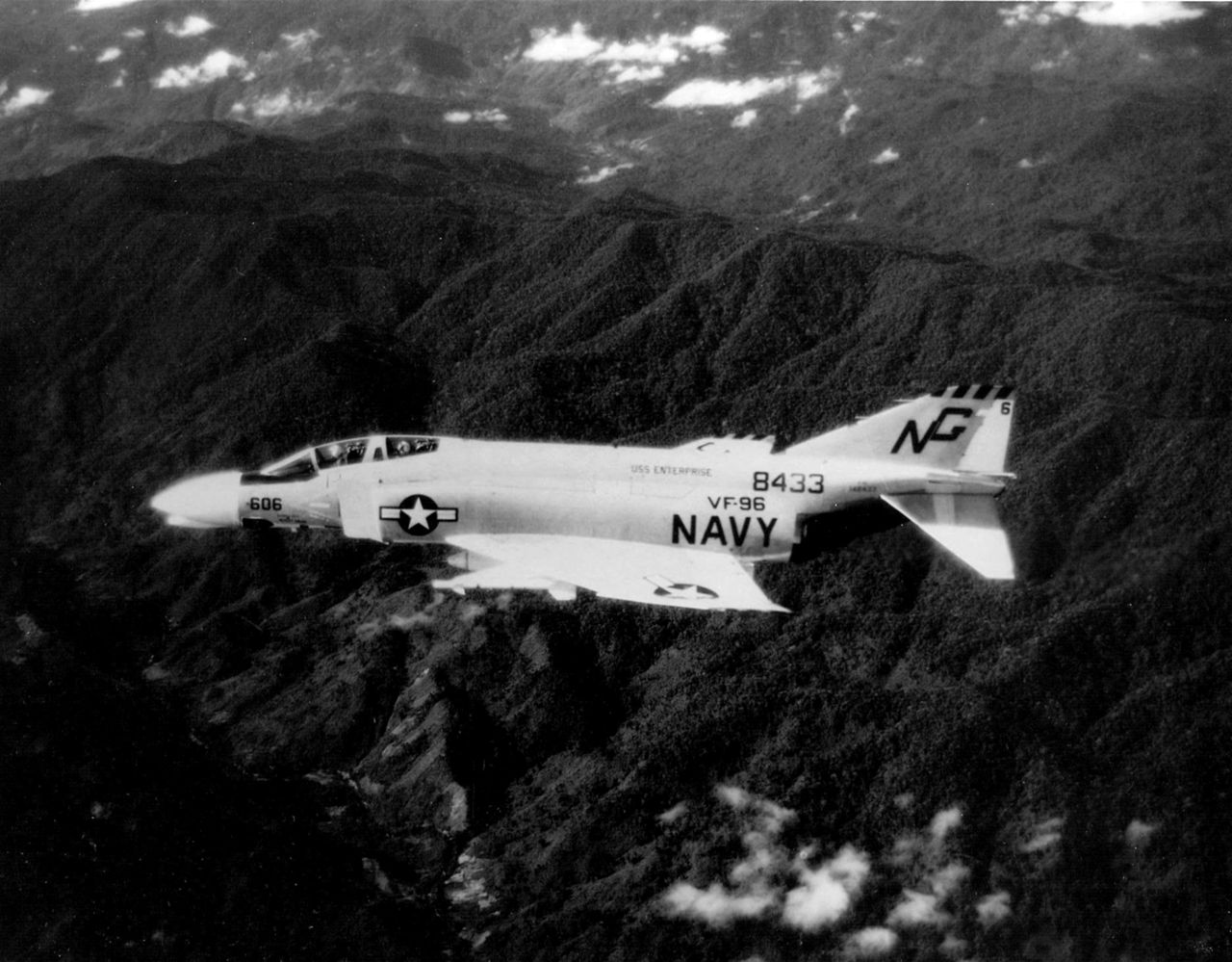 F-4B Phantom Ii Vf-96 Over Laos C1966