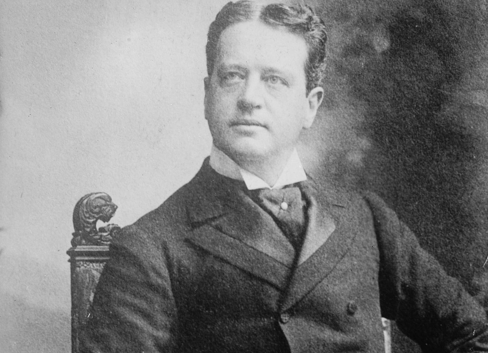 William Kissam Vanderbilt I in black suit