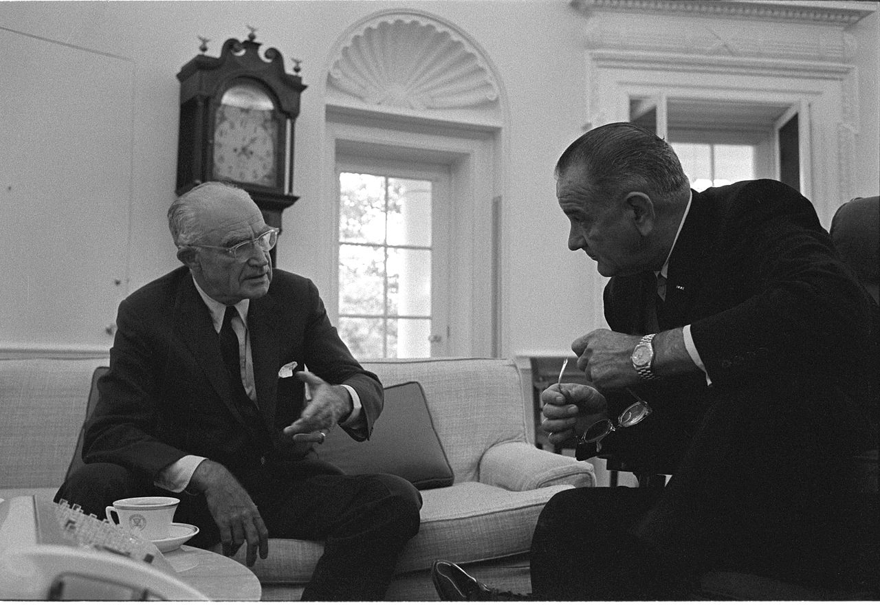 Wayne Morse And Lbj Oval Office 1965