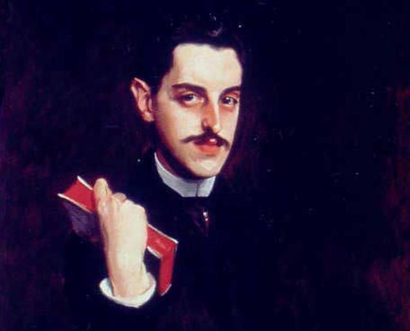 Painting of George Washington Vanderbilt II in black suit