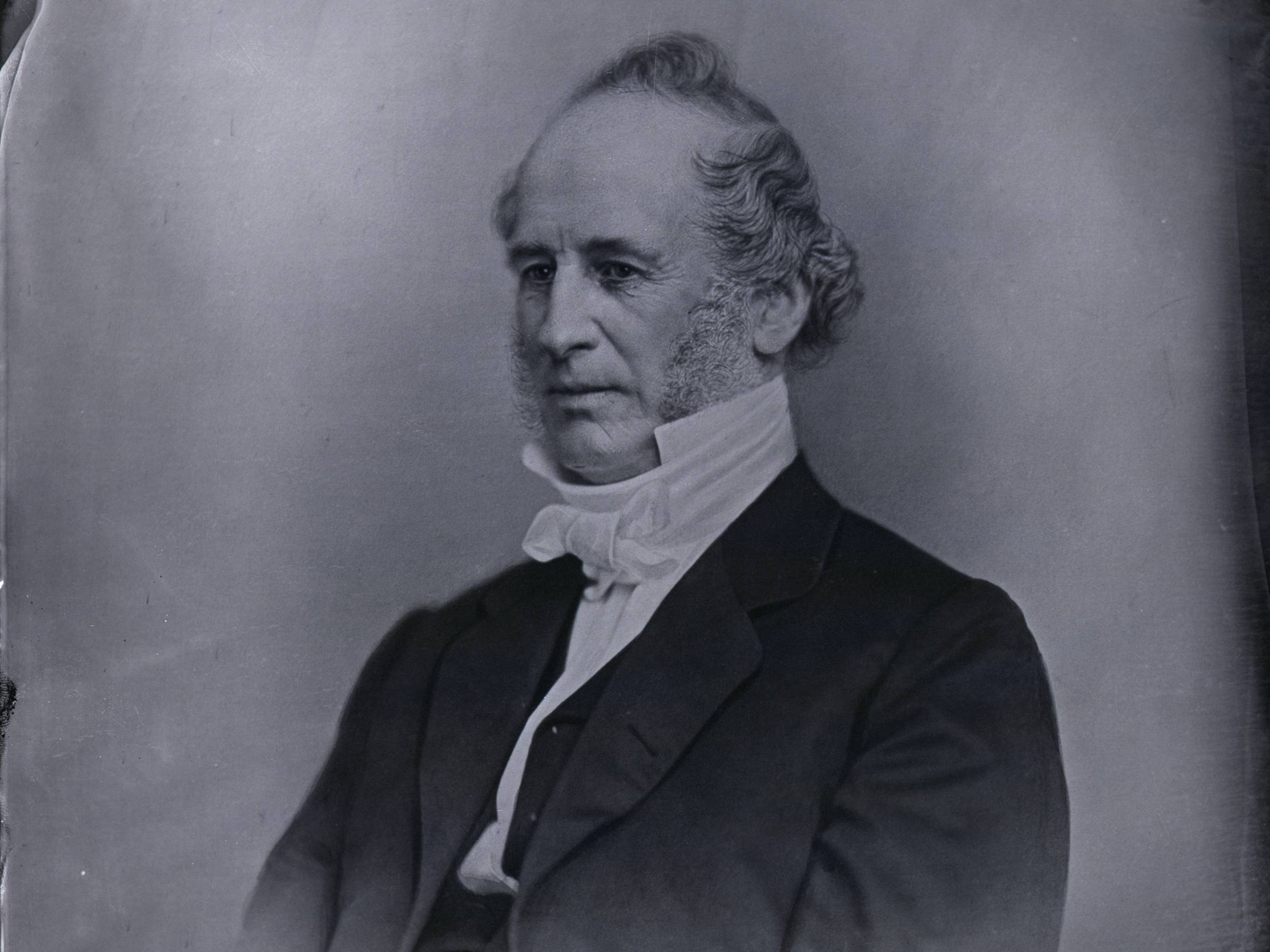 Portrait of Corneilus Vanderbilt (1794-1877), an American financier