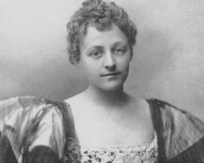 Grace Graham Vanderbilt in lace dress