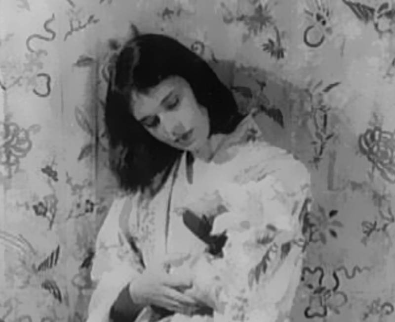 Portrait of Gloria Vanderbilt in white