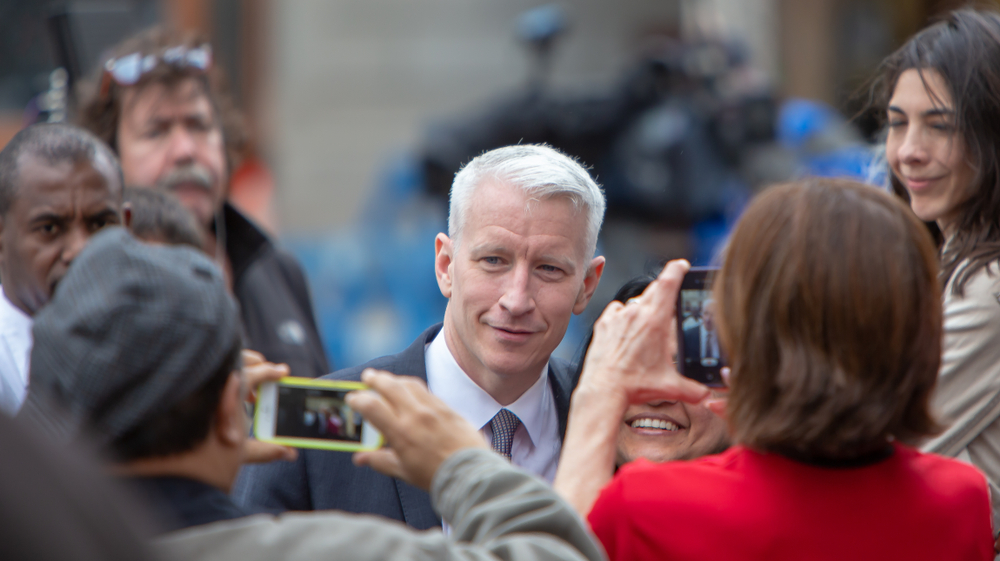 Anderson Cooper in Boston