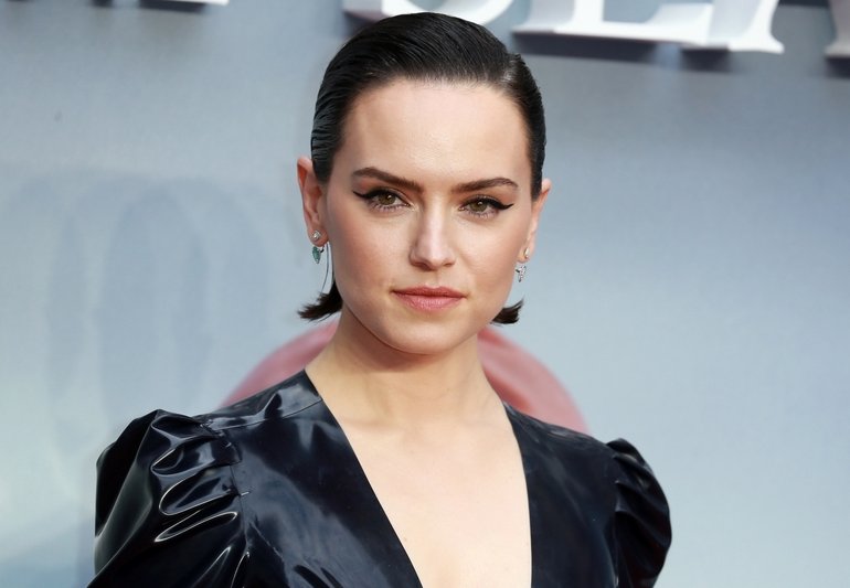 Daisy Ridley attends the UK Gala screening for 