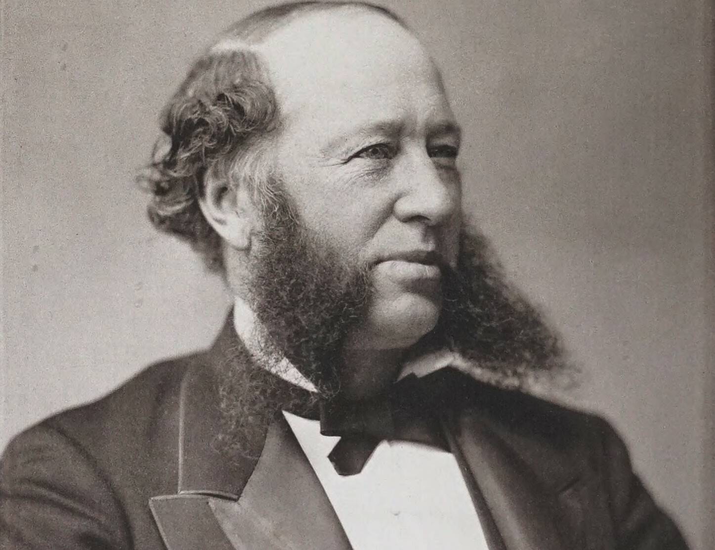 William Henry Vanderbilt portrait in suit and bow tie