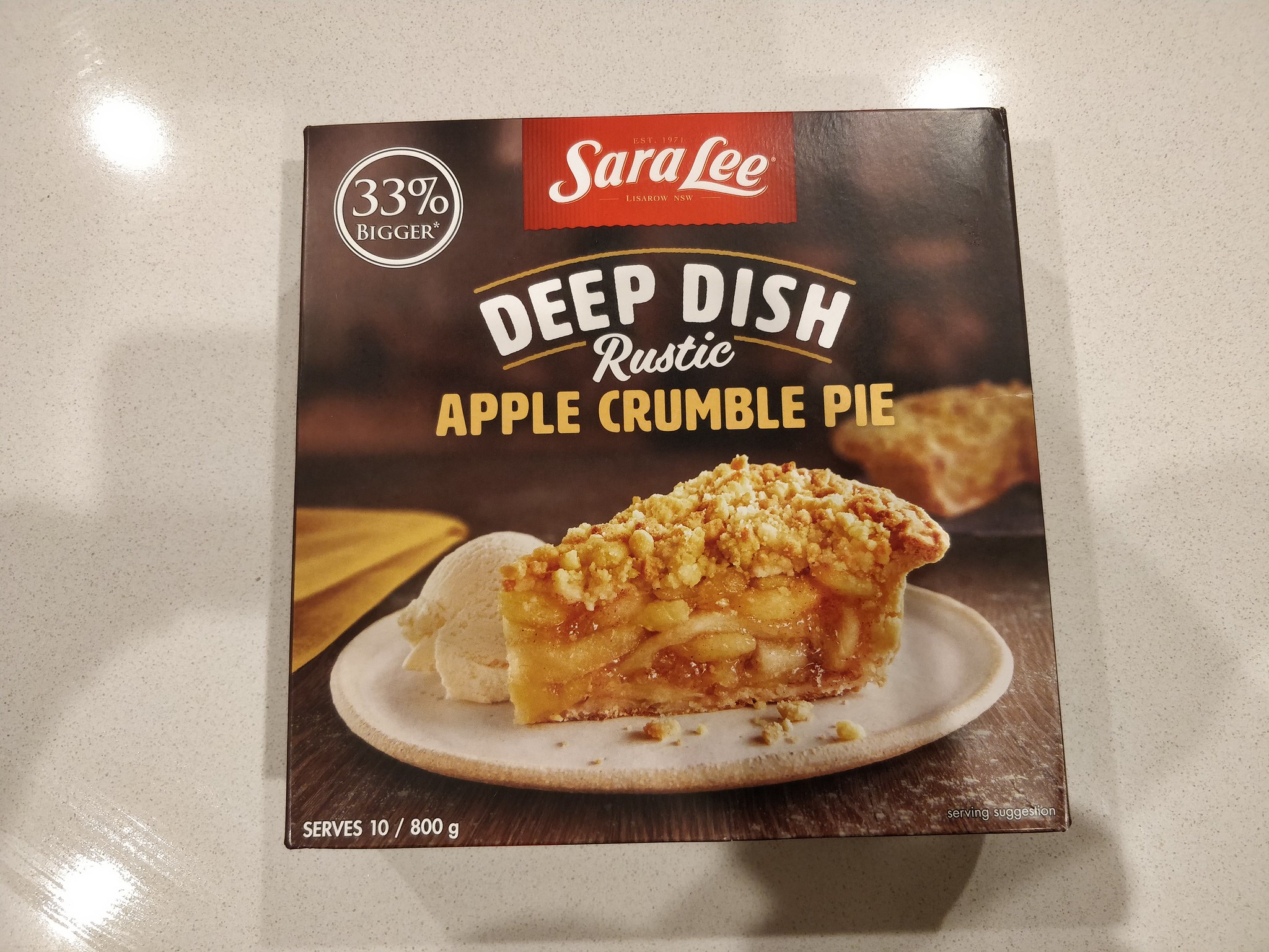 Sara Lee frozen pie