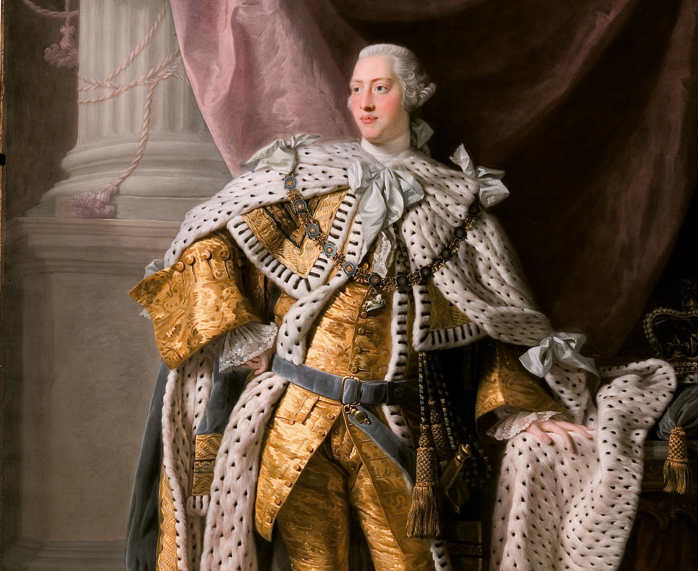 	 King George III in coronation robes