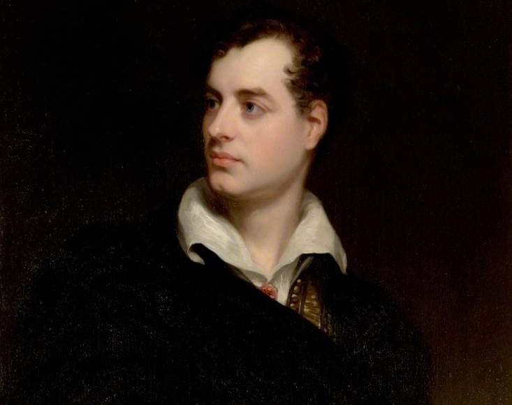 Byron in 1813 painted by Phillips