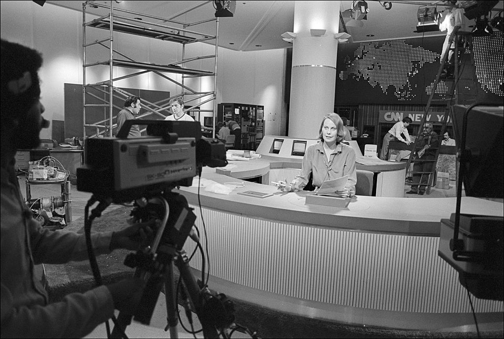 CNN's studio 1980's