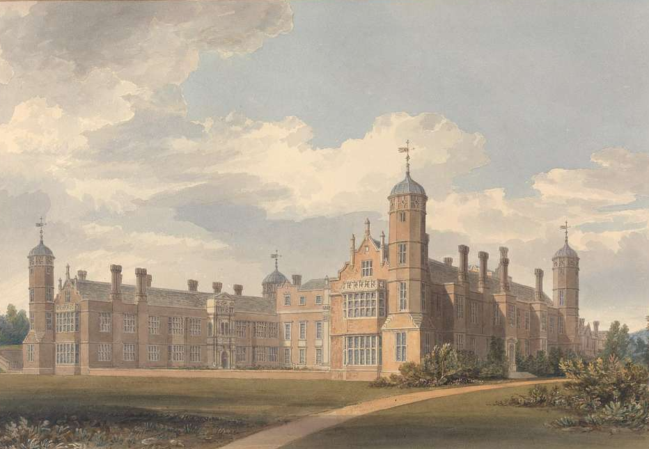 Painting of a palace, 18 century architecture