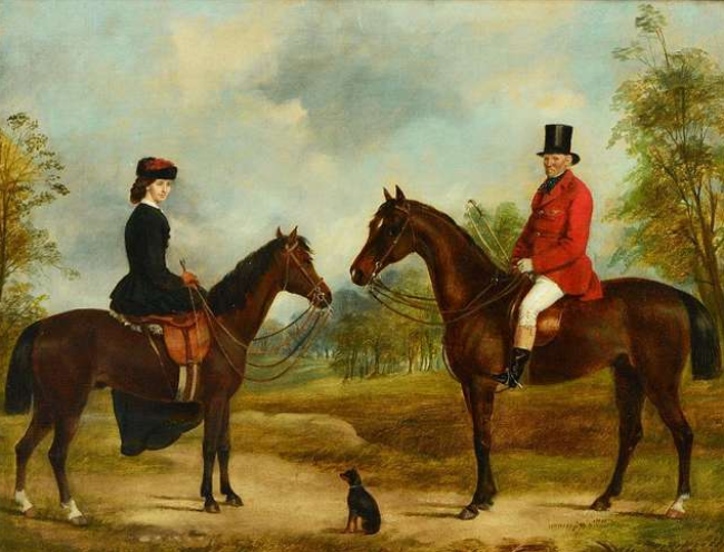 Pierde Hayward Senr. and his daughter Jane