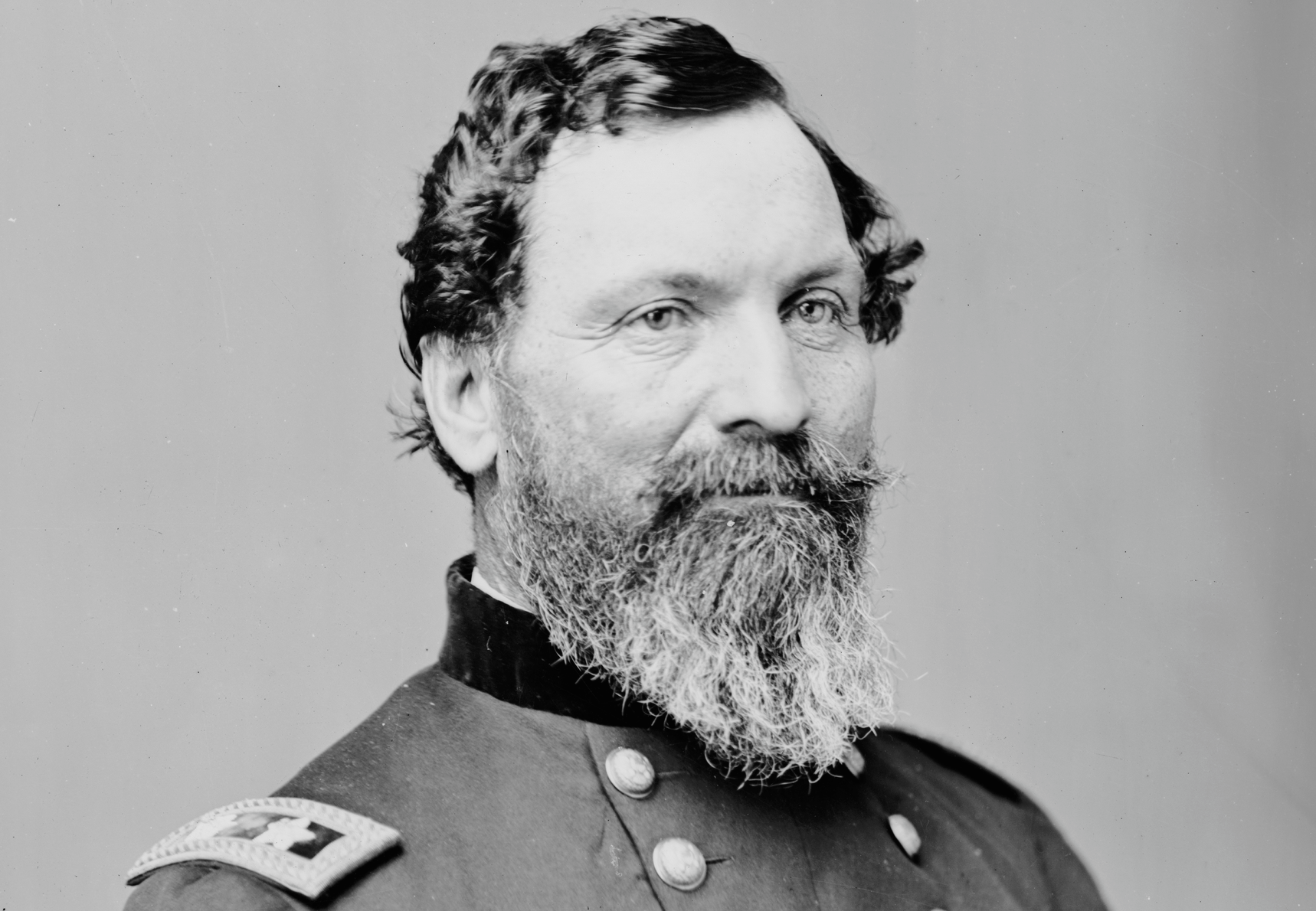 Black and white portrait of Officer John Sedgwick