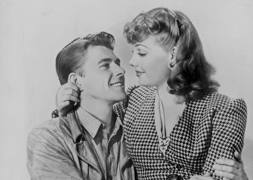 Ronald Reagan and Ann Sheridan in a still