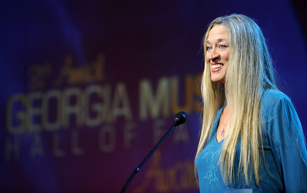 Linda Oakley accepts award for her late husband Berry Oakley (Allman Brothers band)