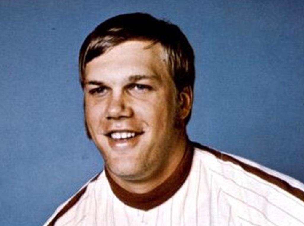 Greg Luzinski, left fielder with the Philadelphia Phillies, circa 1972.