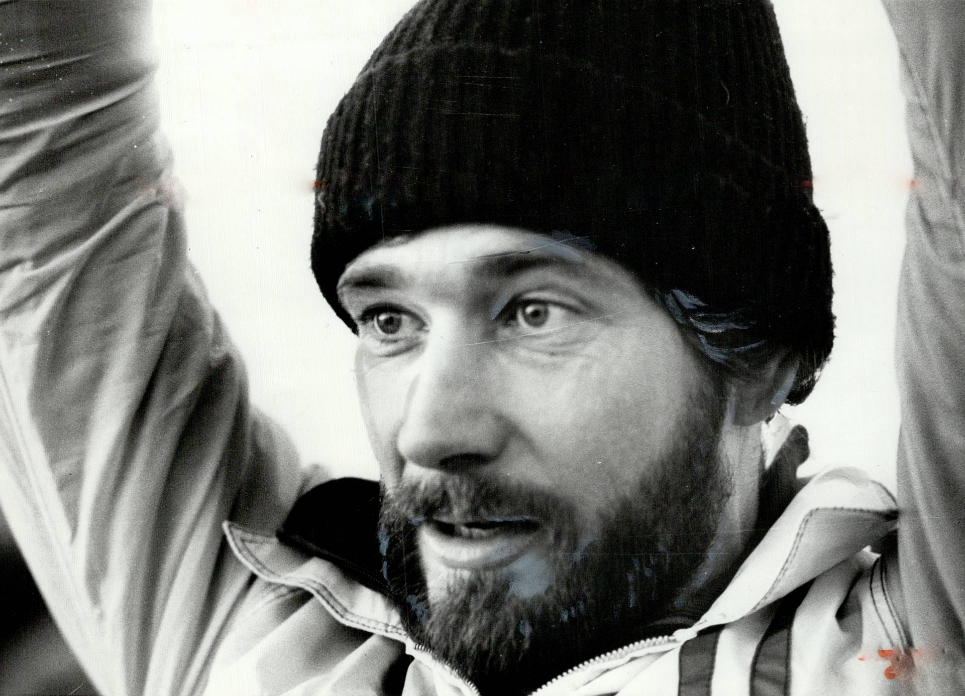 Stuntman Vic Armstrong aboard ship