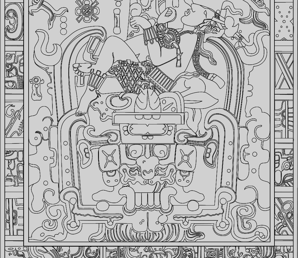Pakal the Great tomb lid