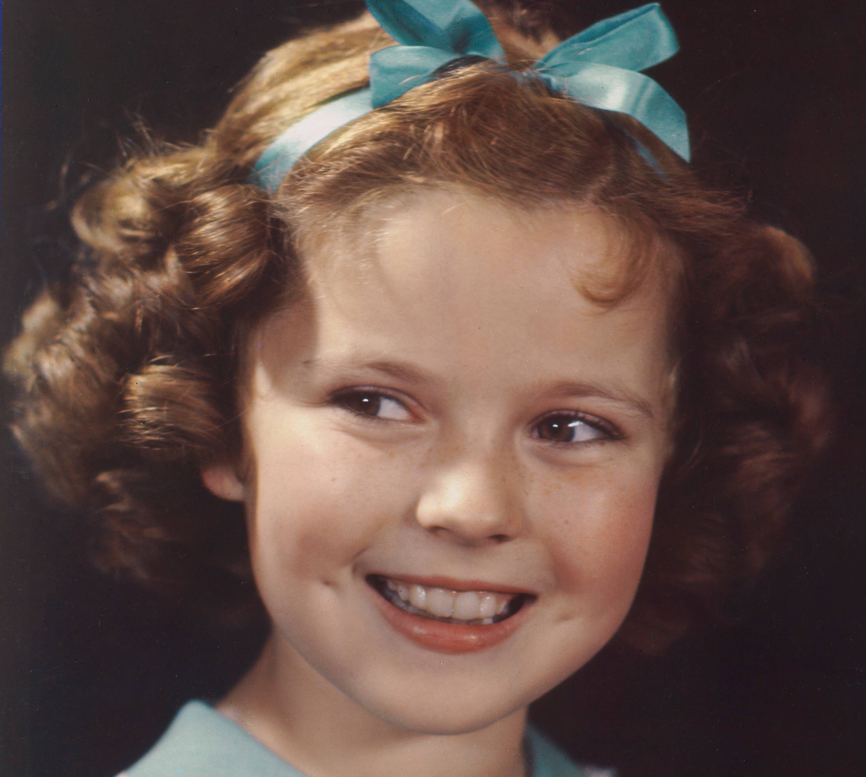 Shirley Temple in blue