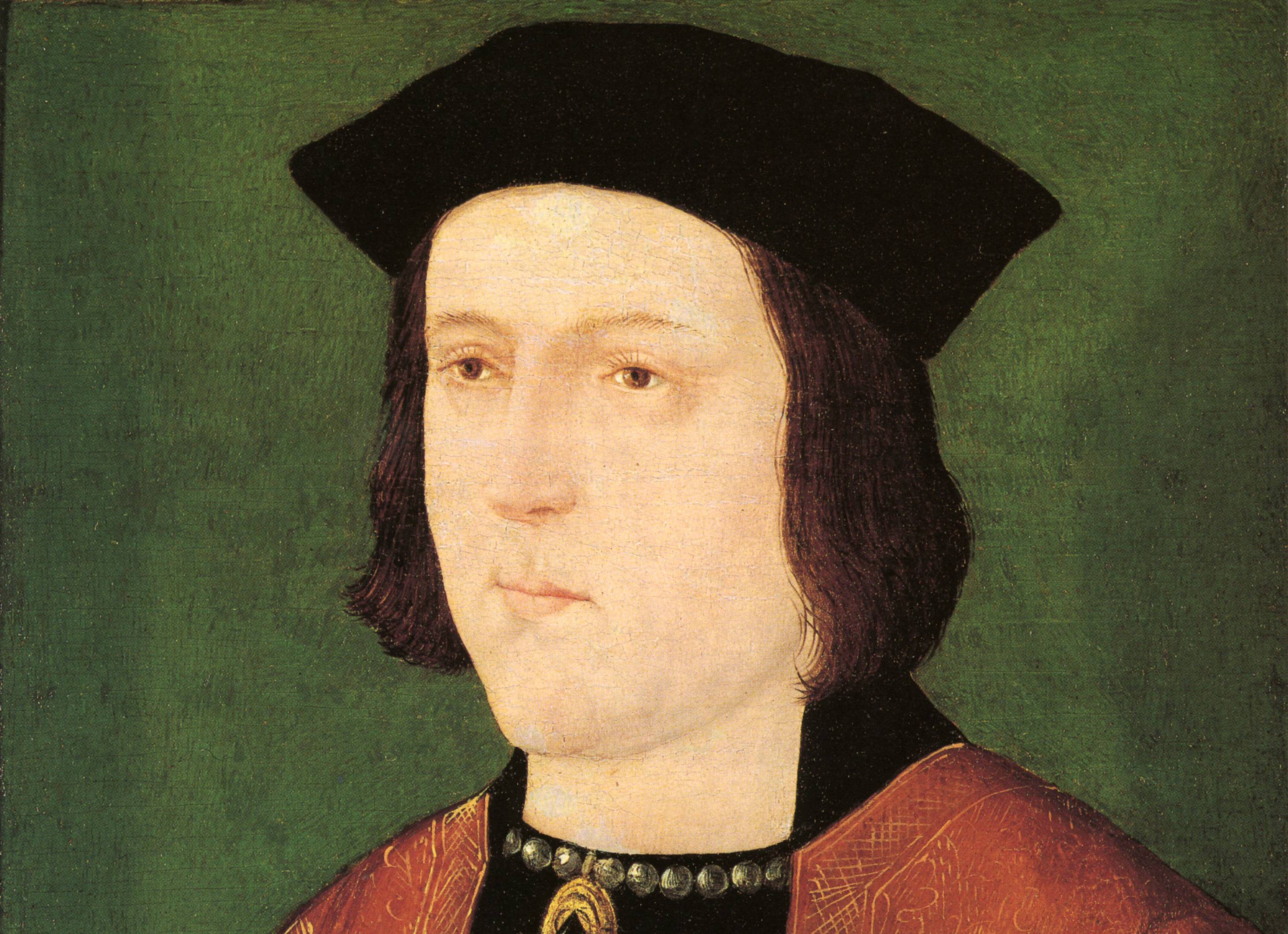 King Edward IV in brown painting facing left