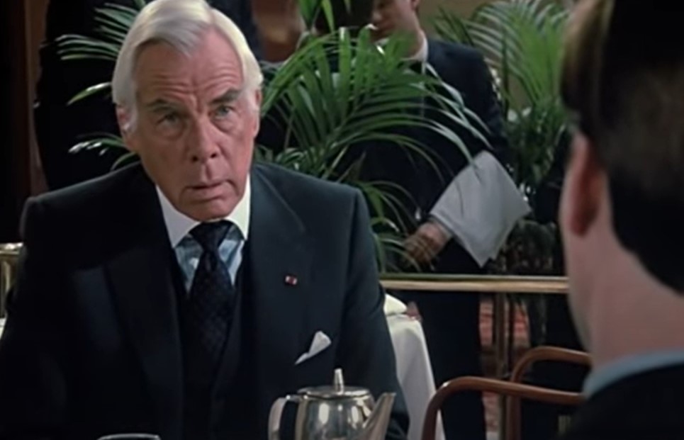 lee marvin in  gorky park  sitting at restaurant