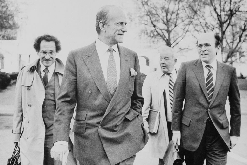 Claus von Bulow Leaving Court in Rhode Island