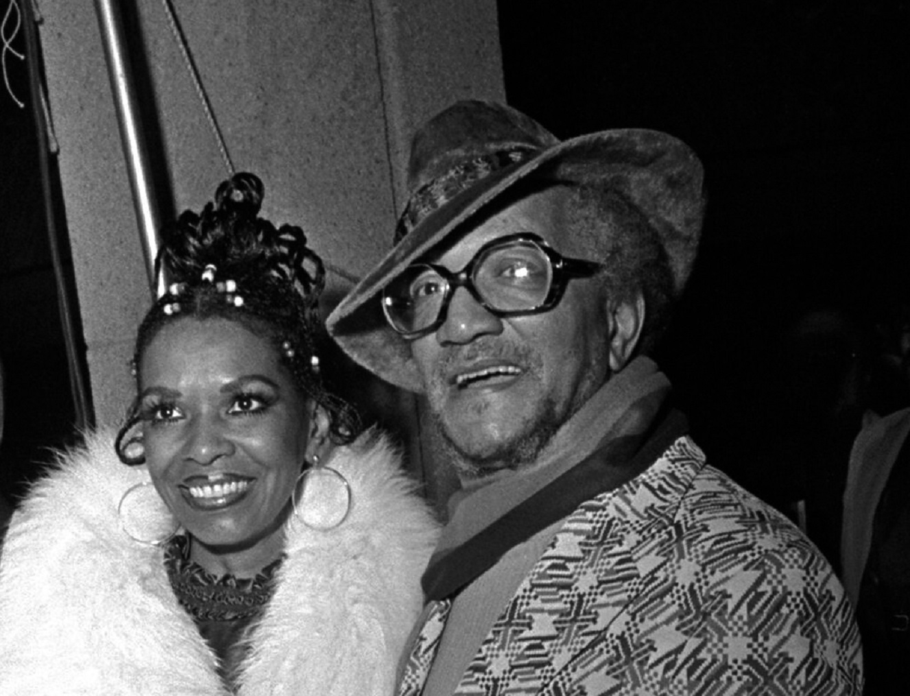 Redd Foxx and his wife Betty Jean Harris - 1973