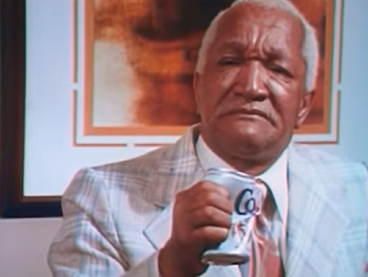 Screenshot of Redd Foxx looking upset  - from Norman... Is That You? (1976)