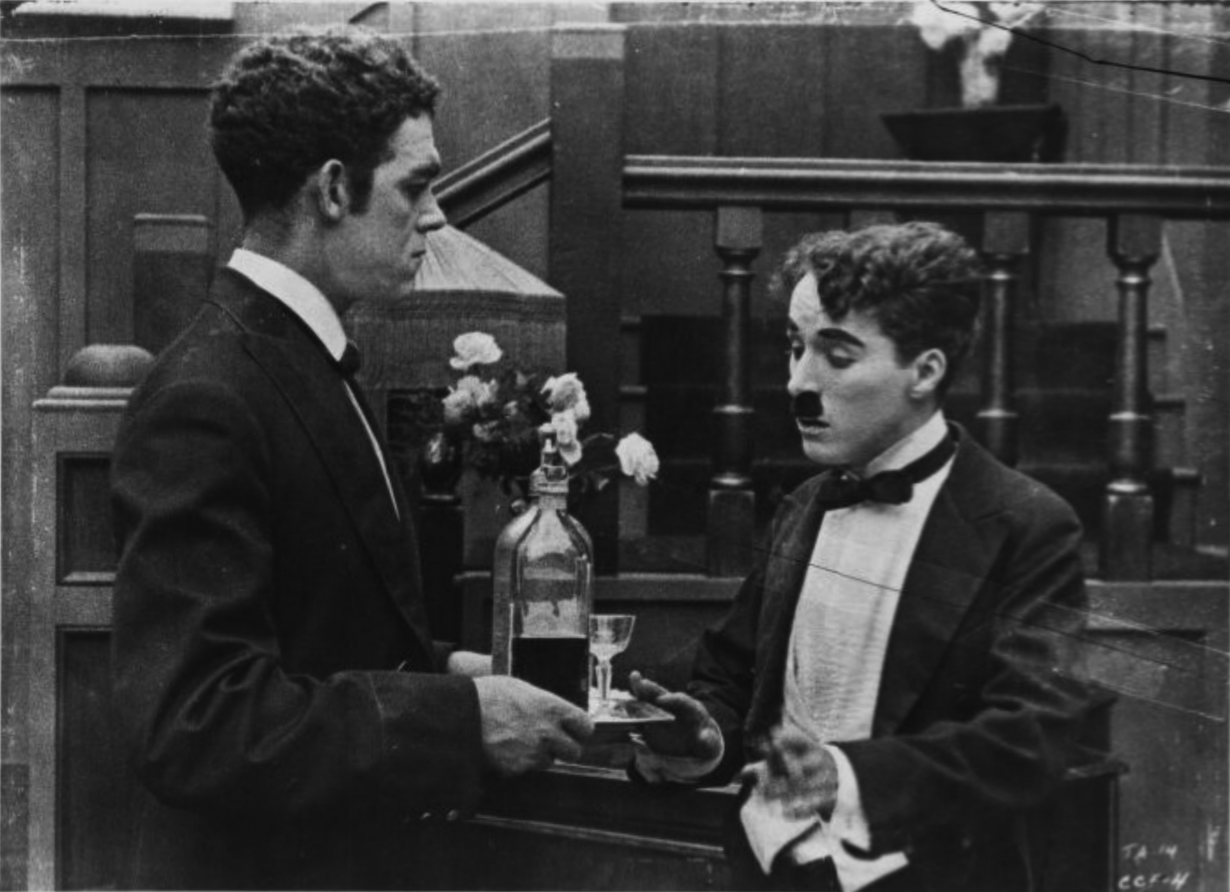 Albert Austin And Charlie Chaplin In The Adventurer