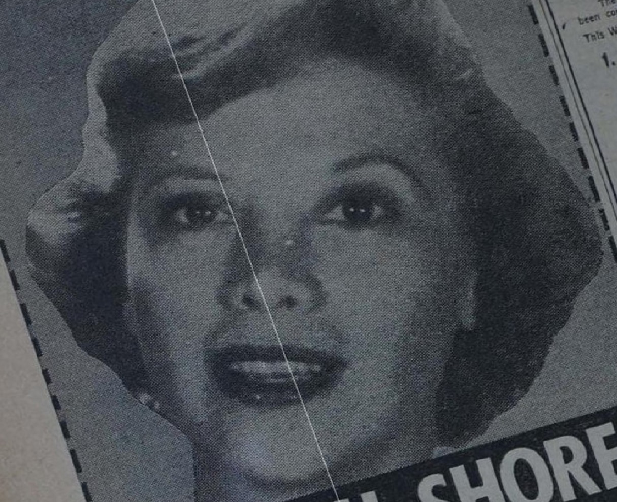 Dinah Shore at Billboard magazine - circa 1950