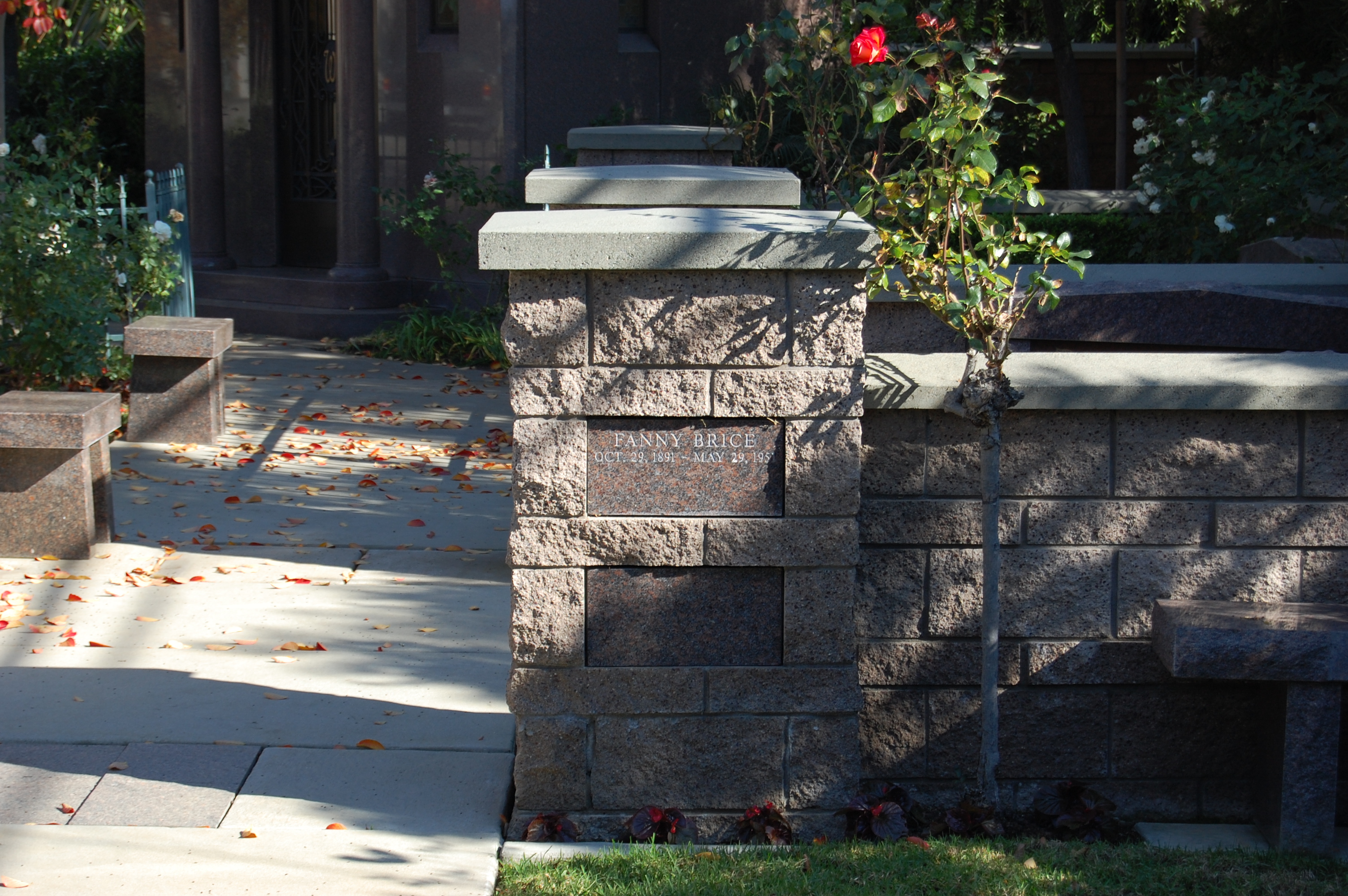 Fanny Brice Grave At Westwood Village Memorial Park Cemetery In Brentwood, California