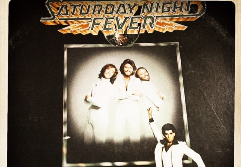 saturday night fever bee gees album cover