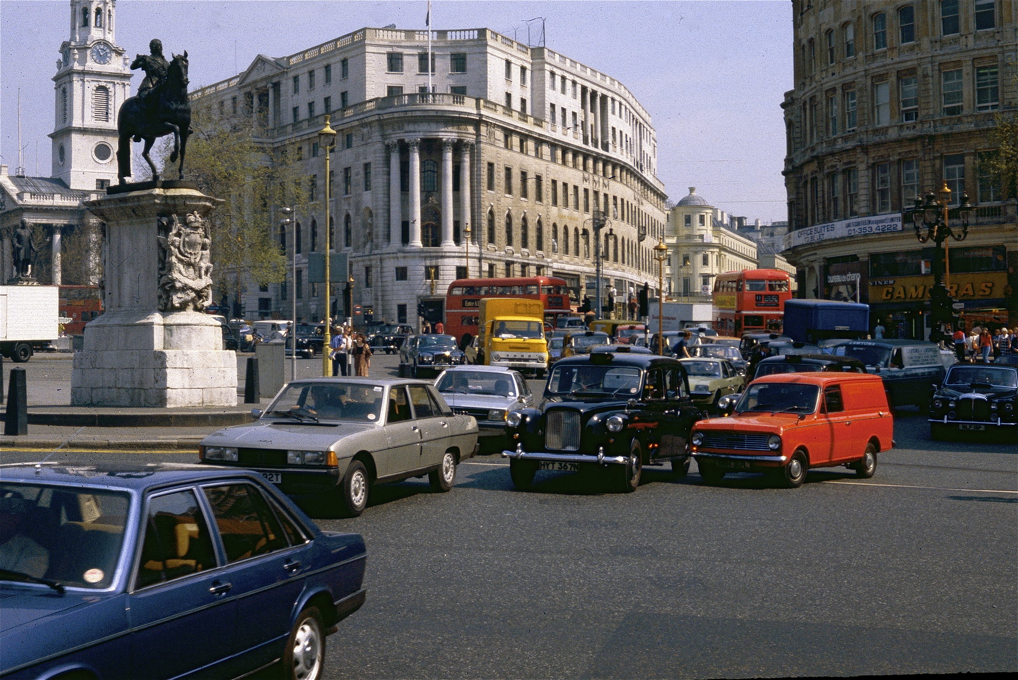 England. London. 1970s Cars