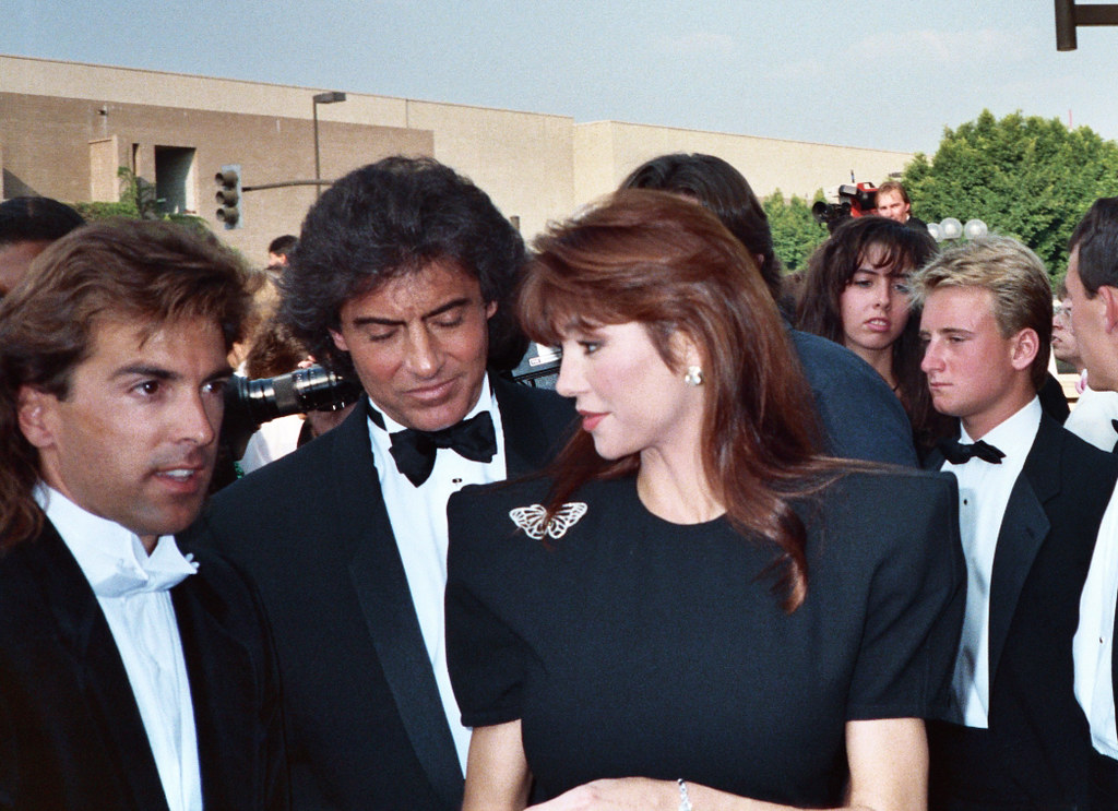 Victoria Principal in black