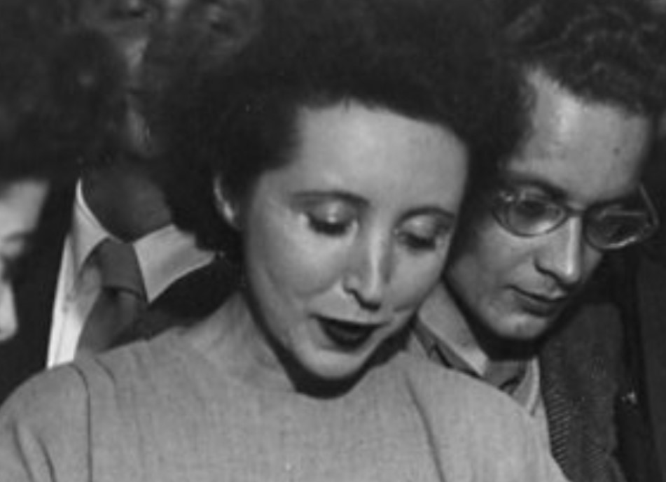 Anaïs Nin in dark clothes