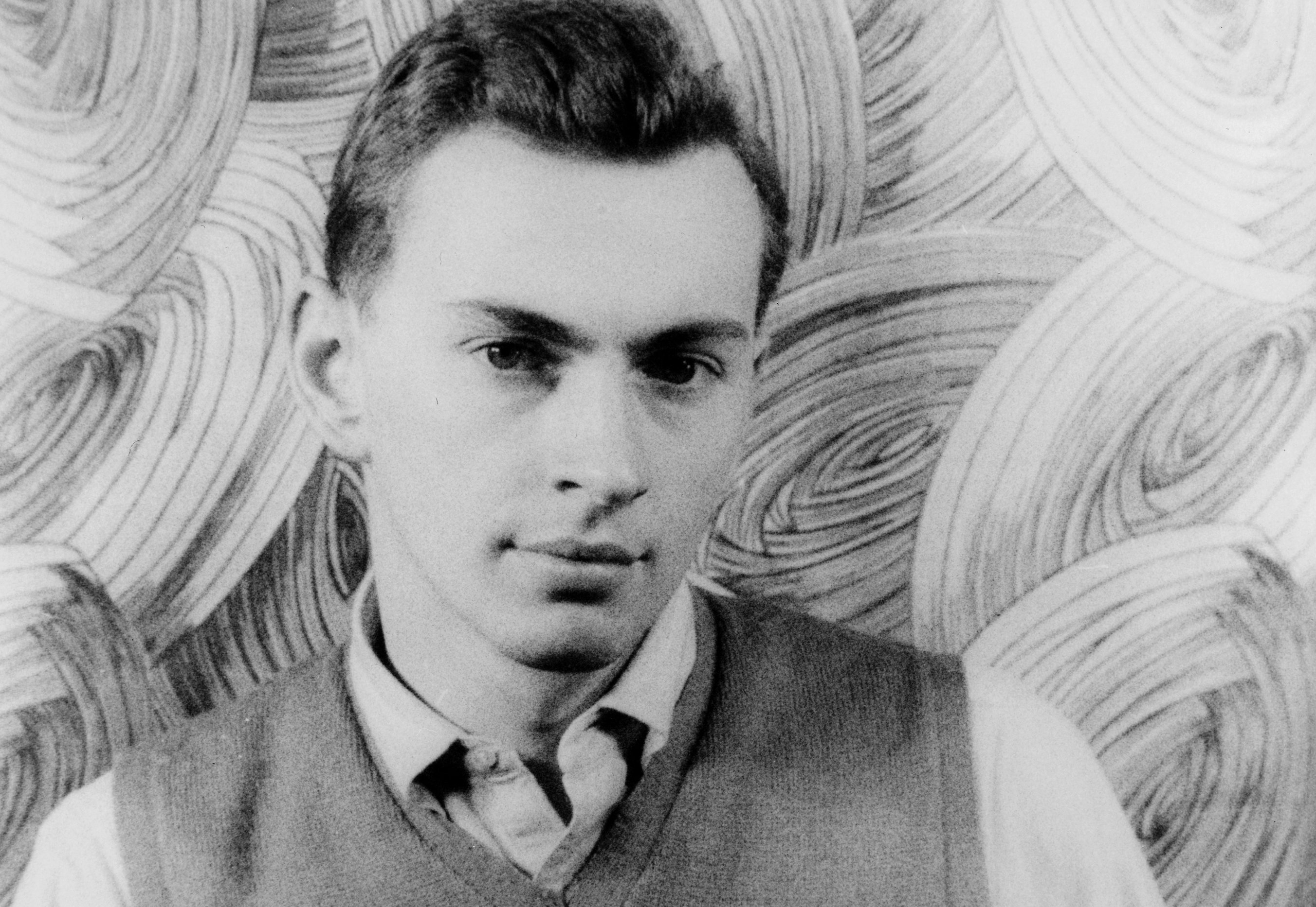Gore Vidal at age 23 in vest and shirt