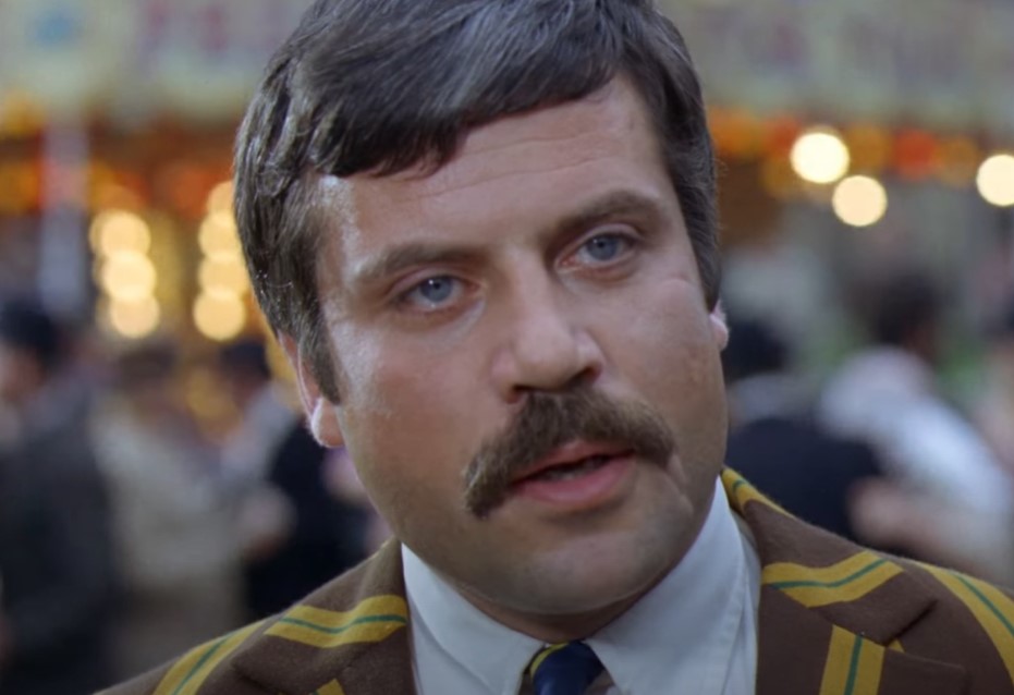 Oliver Reed in colorful suit