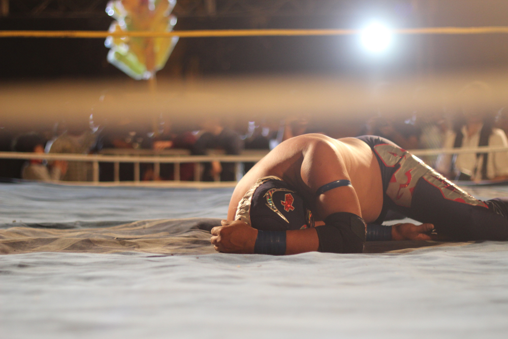 MEXICAN WRESTLER DOWN