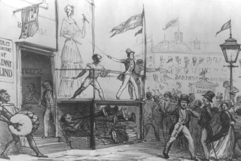 P.T. Barnum freak show