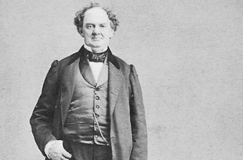 P. T. Barnum in suit