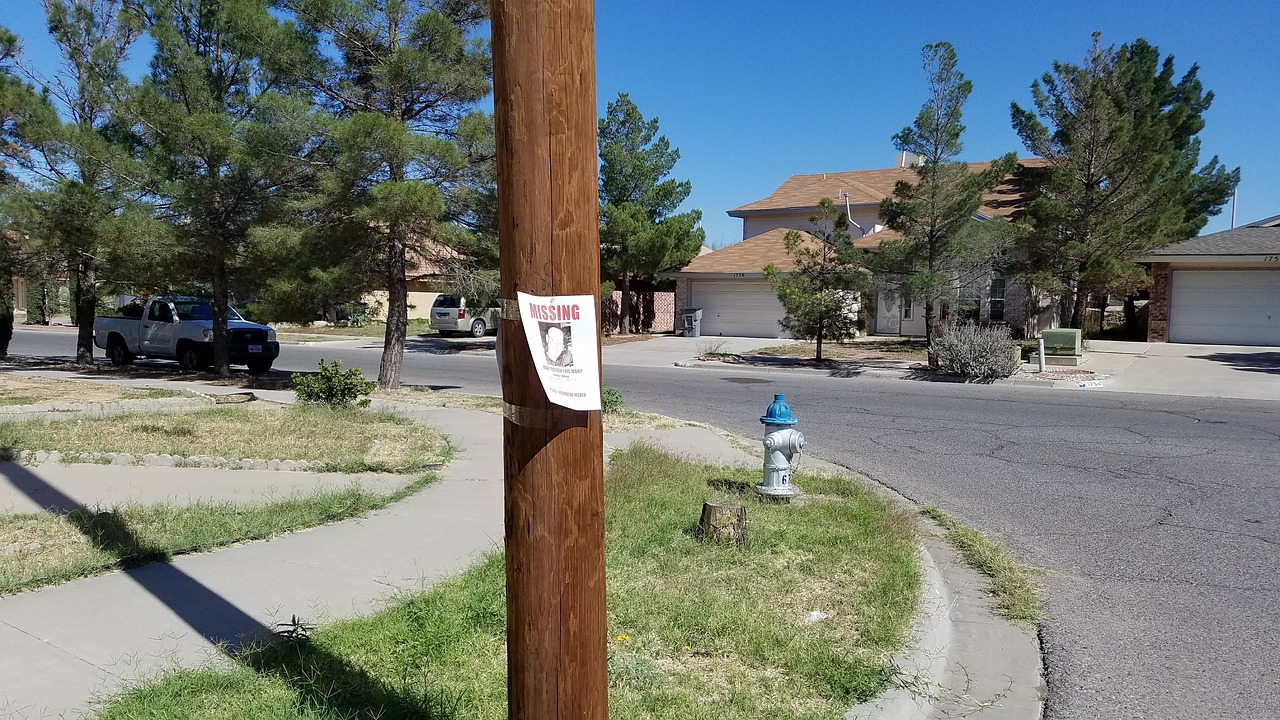 Missing person poster