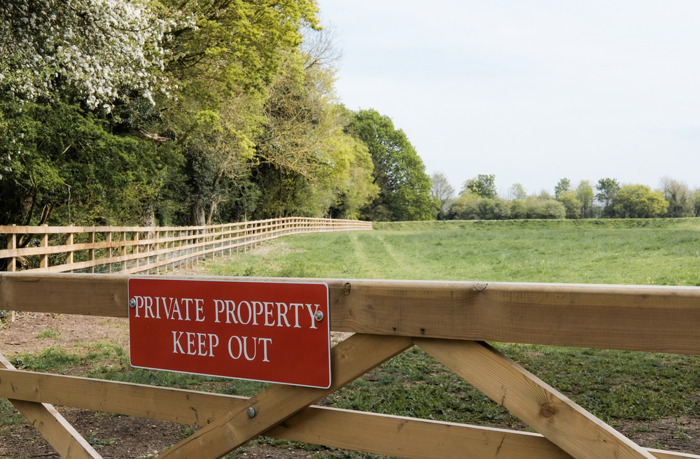 Private Property sign