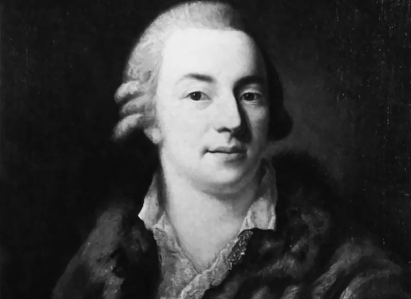 Giacomo Casanova portrait in fur coat
