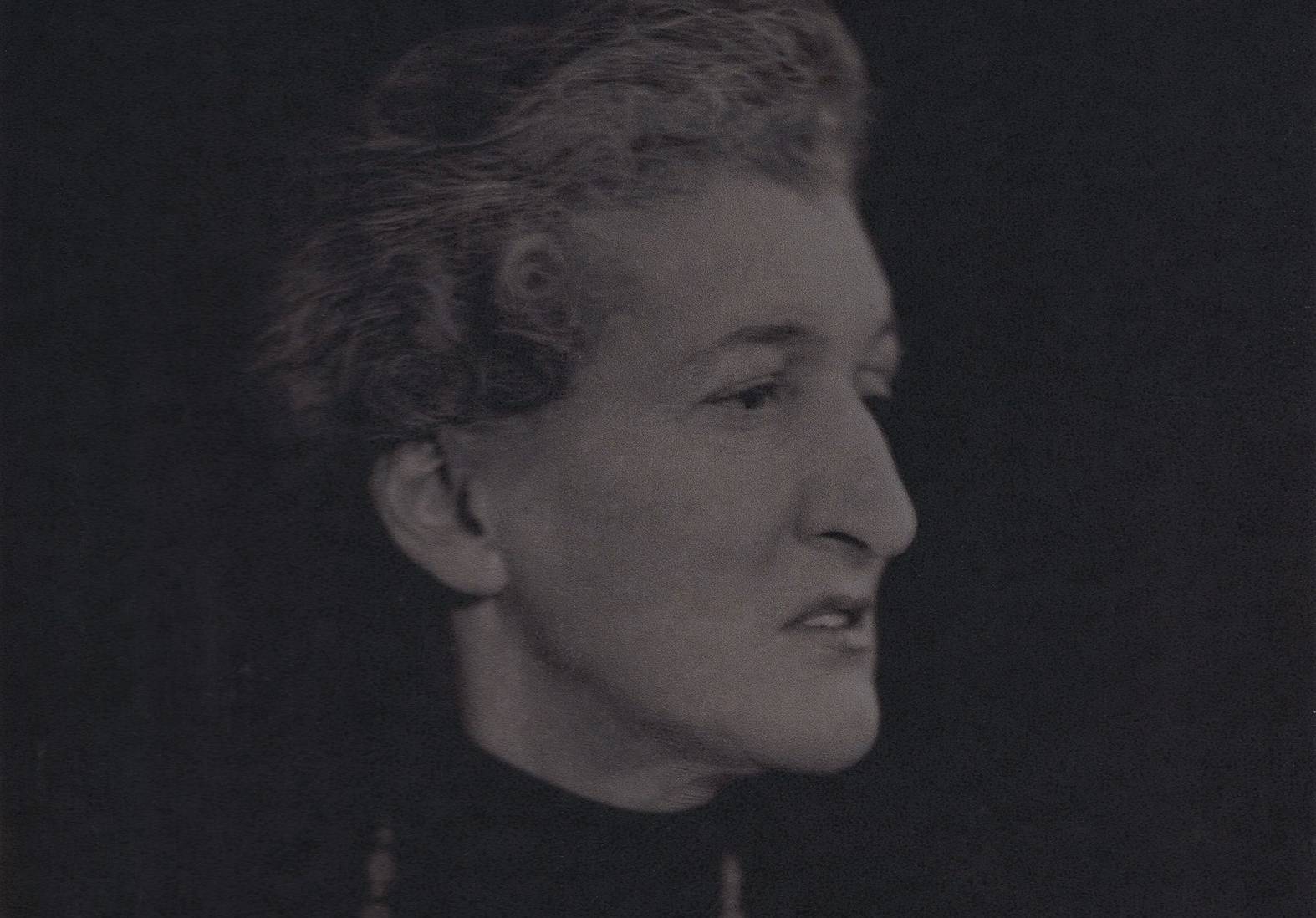 Margot Asquith in black and pearls