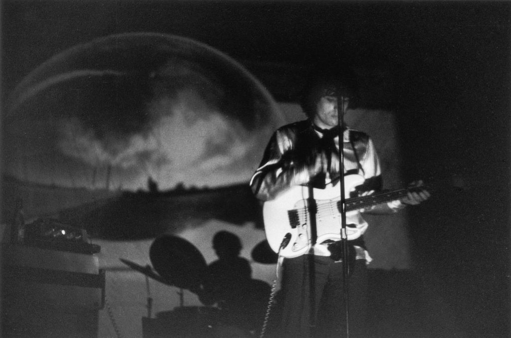 Syd Barrett, leader of British psychedelic rock group Pink Floyd