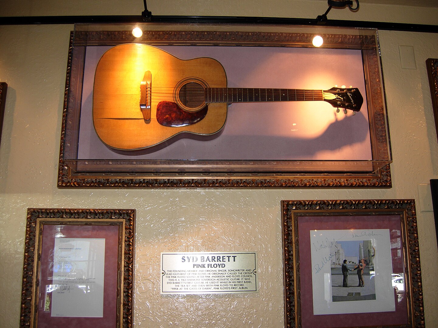 Syd Barrett's first guitar and other Pink Floyd memorabilia